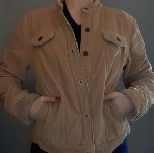 Corduroy button up jacket